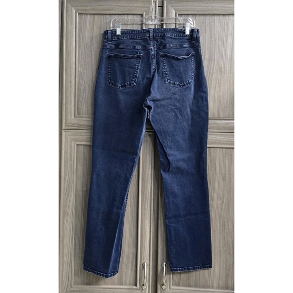 Talbots Curvy Straight Leg Jeans Women's Size 12 Blue Denim Stretch - Picture 2 of 12